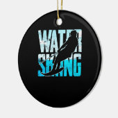 水スキー素晴らし贈答水スキー水スキーヤー セラミックオーナメント (左)