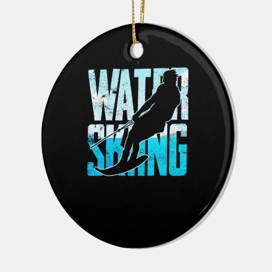 水スキー素晴らし贈答水スキー水スキーヤー セラミックオーナメント (左)