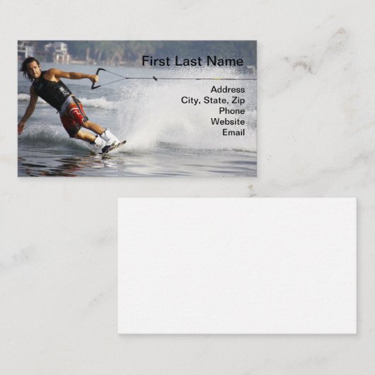 水スキー 名刺 (正面/裏面)
