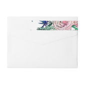 水スタイリッシュカラフル彩花模様 ラップアラウンドラベル (裏面)