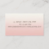 水スタイリッシュモダン色の花 名刺 (裏面)