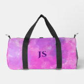 水スタイリッシュモダン色ガールズピンクカスタム ダッフルバッグ (正面)