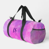 水スタイリッシュモダン色ガールズピンクカスタム ダッフルバッグ (右コーナー)