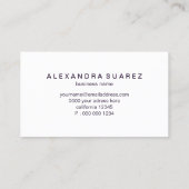 水スタイリッシュモダン色ブラシと金ゴールドグリッター 名刺 (裏面)