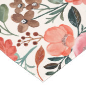 水スタイリッシュ素朴色フローラファームハウスパターン ショートテーブルランナー (コーナー)