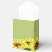水スタイリッシュ色ひまわりライトグリーン結婚ズ フェイバーボックス (見開き)