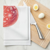 水スタイリッシュ色クリスマスツリーレッドボール キッチンタオル (四つ折り)