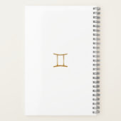 水スタイリッシュ色ジェミニカスタムジャーナル ノートブック (裏面)