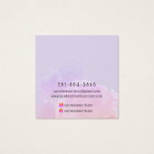 水スタイリッシュ色スプラッシュイヤリング表示カード (裏面)