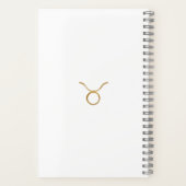 水スタイリッシュ色タウロスカスタムジャーナル ノートブック (裏面)