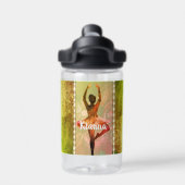 水スタイリッシュ色バレリーナ ウォーターボトル (背面)