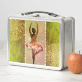 水スタイリッシュ色バレリーナ メタルランチボックス (インサイチュ)