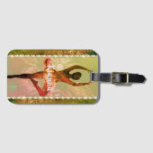 水スタイリッシュ色バレリーナ ラゲッジタグ (正面横)