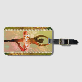 水スタイリッシュ色バレリーナ ラゲッジタグ