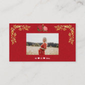 水スタイリッシュ色フローラおむつラッフルチケットen エンクロージャーカード (裏面)