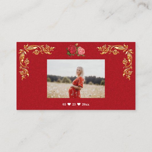 水スタイリッシュ色フローラおむつラッフルチケットen エンクロージャーカード (裏面)