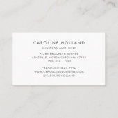 水スタイリッシュ色レモンフルーツプロフェッショナル 名刺 (裏面)