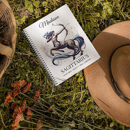 水スタイリッシュ色射手座カスタムJournal ノートブック