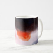 水スタイリッシュ色抽象芸術ハンドハ色彩の鮮やかンド コーヒーマグカップ (正面右)