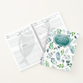 水スタイリッシュ色植物性パーソナライズされたレシピ ノートブック (内部)