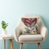 水スタイリッシュ色葉 |ブルゴーニュ&クリーム クッション (椅子)