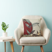 水スタイリッシュ色葉 | Burgundy クッション (椅子)