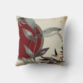 水スタイリッシュ色葉 | Burgundy クッション (裏面)