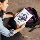 水スタイリッシュ色蠍座カスタムJournal ノートブック