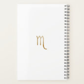 水スタイリッシュ色蠍座カスタムJournal ノートブック (裏面)