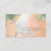 水スタイリッシュ色、グリッターまぶし紹介カード 紹介カード (裏面)