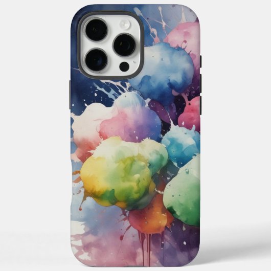 水スタイリッシュ色 – 色のスプラッシュを追加 Case-Mate iPhoneケース (裏面)