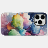 水スタイリッシュ色 – 色のスプラッシュを追加 Case-Mate iPhoneケース (裏面 (横))