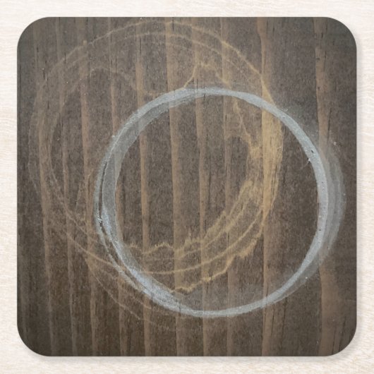 水ステンドコースター スクエアペーパーコースター (正面)