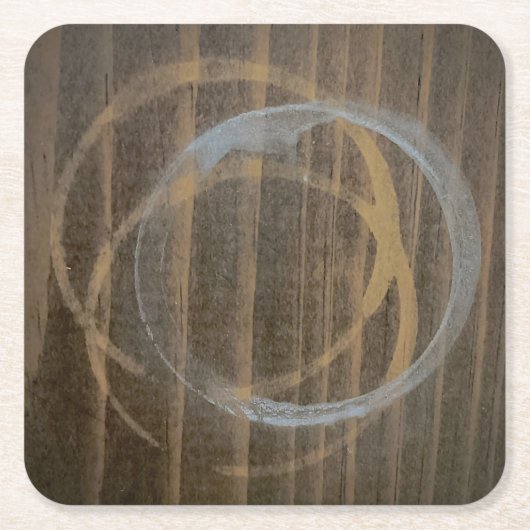 水ステンドコースター スクエアペーパーコースター (正面)