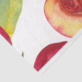 水ストライプの色の桃の果実 薄葉紙 (詳細)