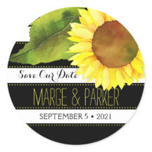 水ストライプの色ひまわり結婚の日付