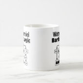 水スパニエル犬バーキング論理 コーヒーマグカップ (中央)