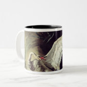 水スパニエル犬 ツートーンマグカップ (正面左)