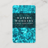 水スパークルスイミングプール清掃建築 名刺 (正面)