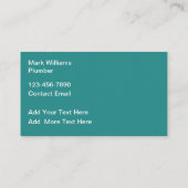 水スプラッシュプラマーテーマ名刺 名刺 (裏面)