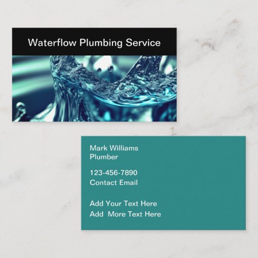 水スプラッシュプラマーテーマ名刺 名刺 (正面/裏面)