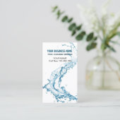 水スプラッシュプール清掃サービス名刺 名刺 (スタンド正面)