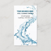 水スプラッシュプール清掃サービス名刺 名刺 (正面)