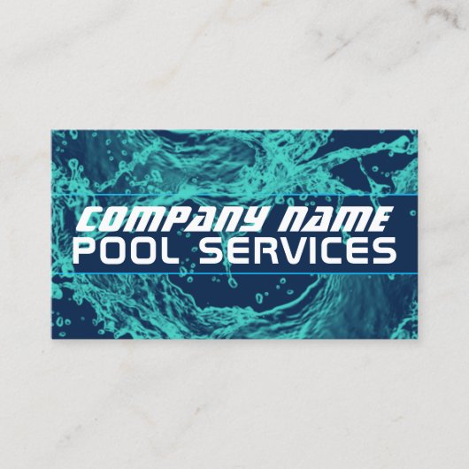 水スプラッシュ名刺 名刺 (正面)