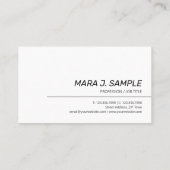 水スプラッシュ生デザイン名刺 名刺 (裏面)