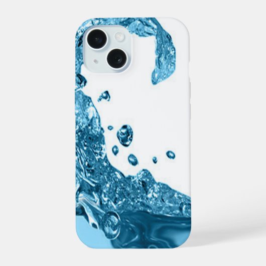 水スプラッシュ1 iPhone 15ケース (裏面)