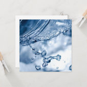 水スプラッシュ カード (正面/裏面インサイチュ)