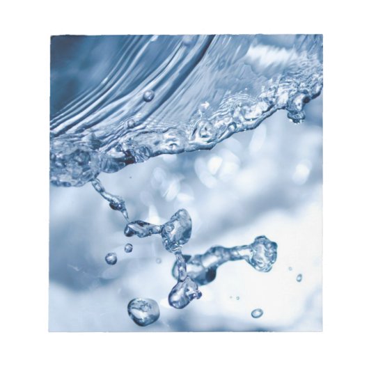 水スプラッシュ ノートパッド (正面)