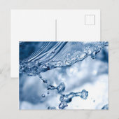 水スプラッシュ ポストカード (正面/裏面)
