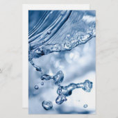 水スプラッシュ 便箋 (正面/裏面)